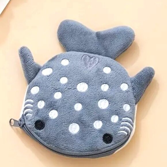 Handbags - Cute Grey Shark Coin Purse